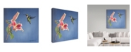 Trademark Global Rusty Frentner 'Hummingbird And Lily' Canvas Art - 14" x 14"